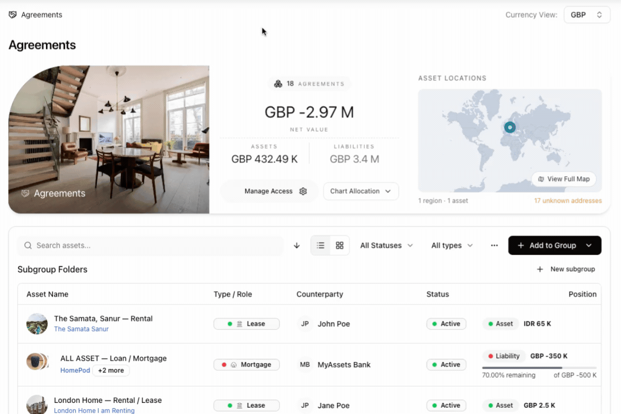 Agreements Dashboard in MyAssets.gif