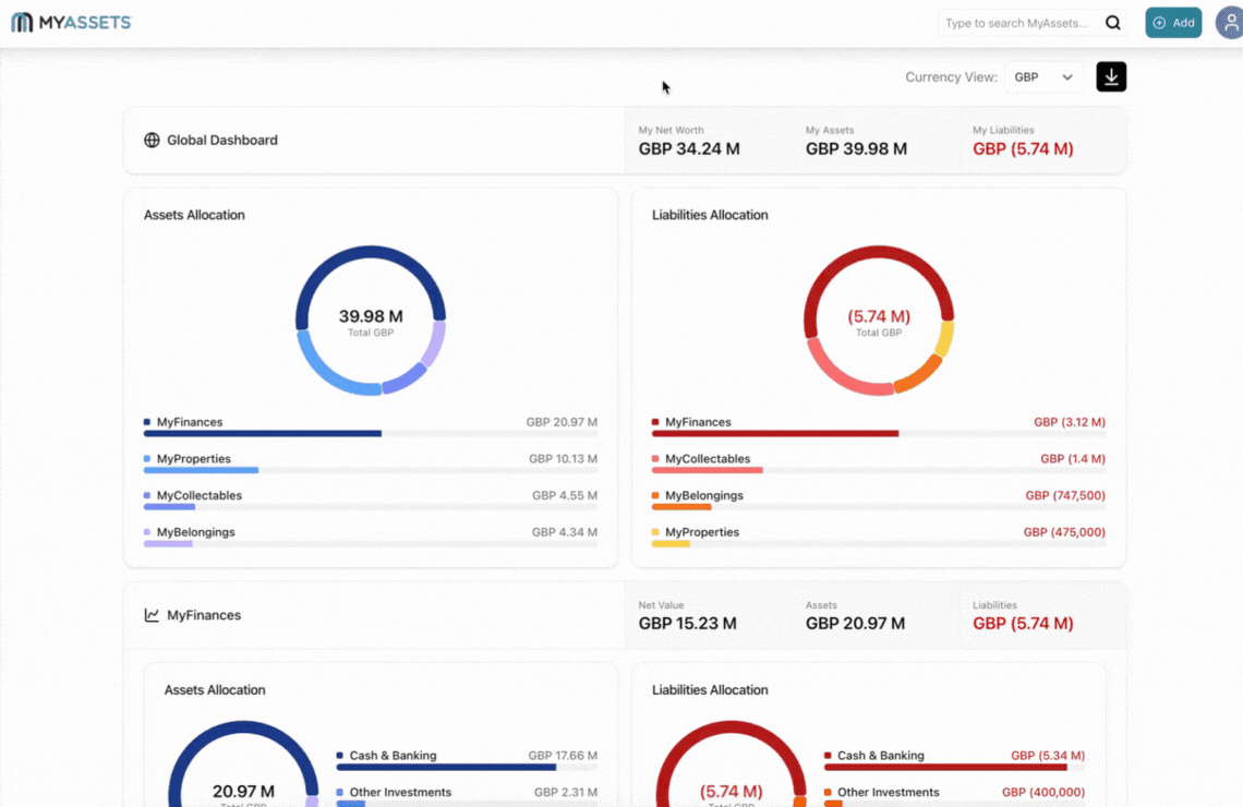 How to Get the Total Liabilities for Your Assets with MyAssets.gif