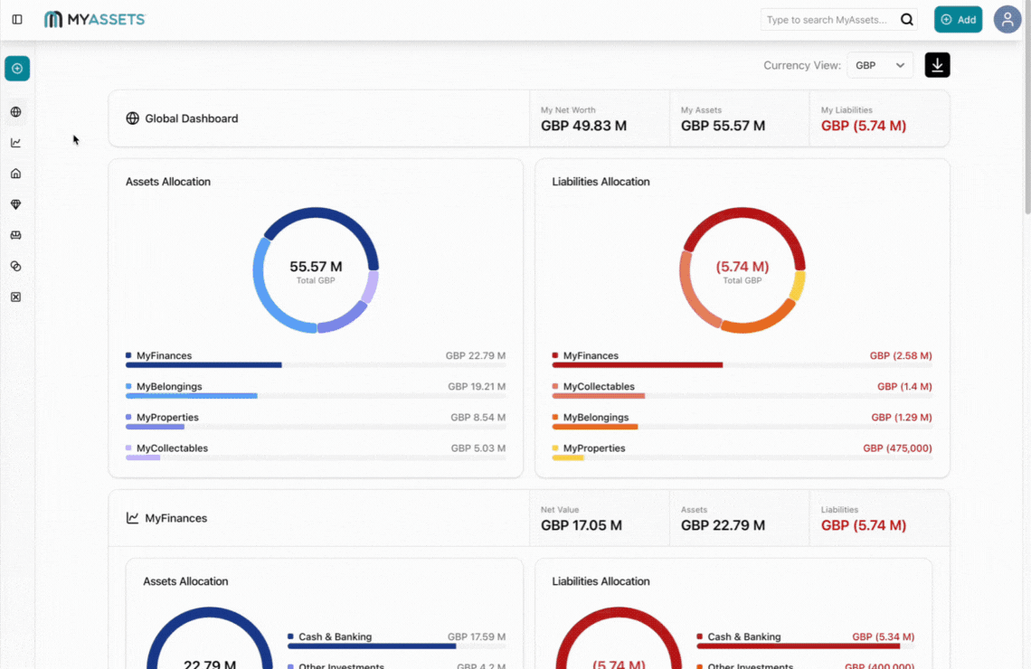 Use Other Investments in MyFinances of MyAssets.gif
