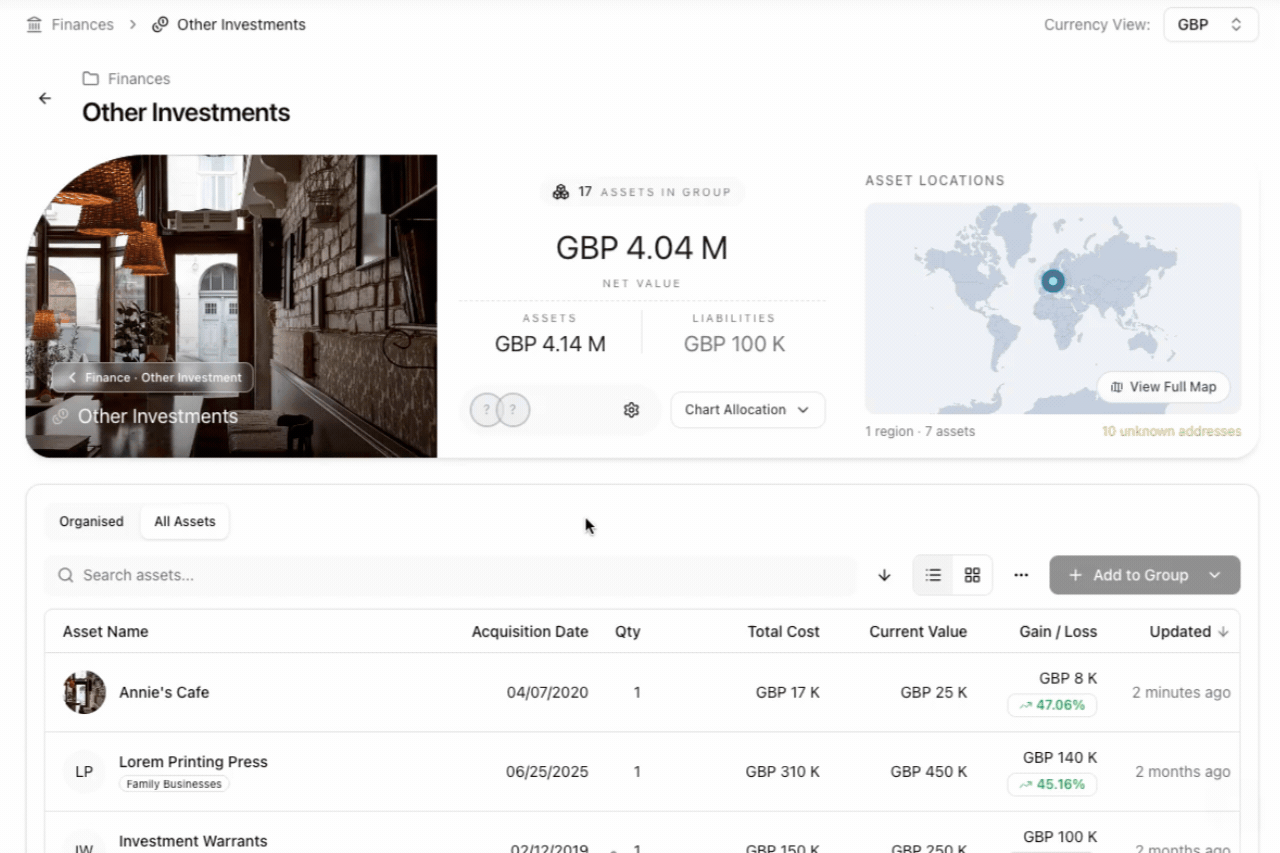 Closeup on Other Investment Asset in Finances of MyAssets.gif
