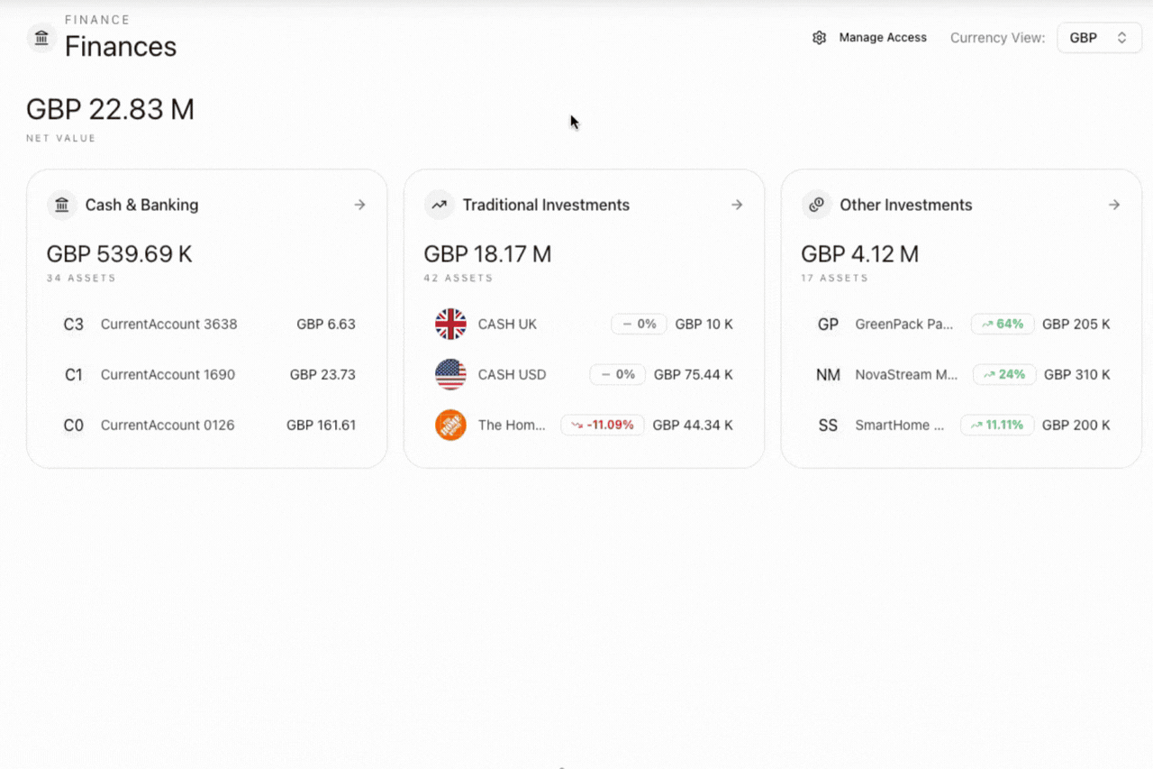 Traditional Investments and Other Investments Dashboards in MyAssets.gif